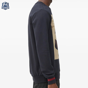 Wholesale Custom Logo Printed Cotton Blended Sweatshirts Loose Crew Neck Oversize <b>Pullover</b> <b>Men</b> Sweatshirt - Product Image 4