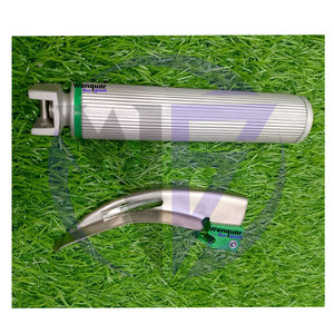 Ensemble de laryngoscopes à fibres optiques médicaux Macintosh et Miller, lame et poignée, instruments chirurgicaux CE - Product Image 2