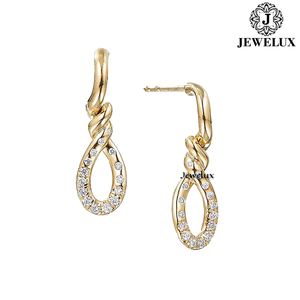 Best Quality Natural VVS Diamond <b>Stud</b> Earrings 925 Sterling <b>Silver</b> Rhodium Plated IGI Certified Trendy Wedding Jewelry Jewelux - Product Image 2