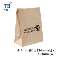 Excelente Bolsa de Papel Kraft de Alta Calidad 411x254x133mm con Sello Autoadhesivo para Comercios, Empresas, Compradores y Envíos Directos