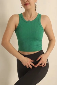 Camisetas de Tirantes Personalizadas de Poliéster Acanalado de 180g para Mujer, Casuales, sin Mangas, Cuello Redondo, para Gimnasio, de Secado Rápido, Transpirables y Ecológicas - Product Image 2
