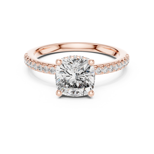 Bague de mariage élégante en diamant de laboratoire de haute qualité, taille ronde et coussin, bijoux de mariée, fournisseur OEM en gros - Product Image 1