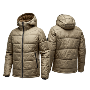 Chaqueta Acolchada Geométrica Premium para Hombre, Ropa de Calle de Invierno - Product Image 4