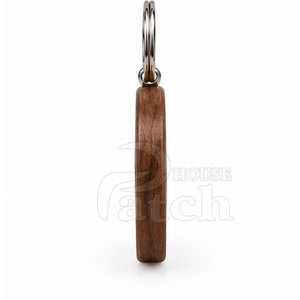Llavero Decorativo de Madera Personalizado, Anillo de Madera con Diseño Natural para Regalos, Mochilas, Bolsos y Artículos de Viaje - Product Image 5