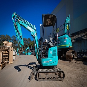 Mini-excavatrice Kobelco fiable pour les travaux de terrassement, les projets de construction, les applications d'aménagement paysager et les travaux utilitaires - Product Image 1