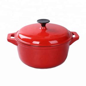 3-Piece Enamel Cast Iron <b>Cookware</b> Casserole <b>Set</b> with Lids Dutch Oven Pots for Kitchen Cooking Gas <b>Induction</b> Stovetop - Product Image 1