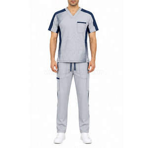 Conjunto de Uniforme Médico para Hombre, Duradero, con Cuello en V Moderno, Tela Suave, Bolsillos y Rendimiento Duradero - Product Image 3