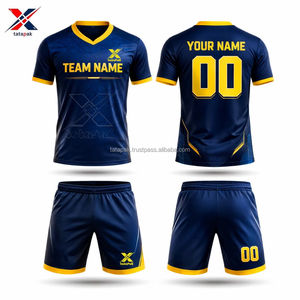 Uniformes de Fútbol de Alto Rendimiento, Cortos, Transpirables, Ligeros, Hechos de Poliéster, Unisex para Adultos, Nombre y Número Personalizados, Uniformes de Equipo 7V7 - Product Image 2
