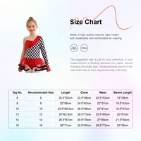 6-16 Fille Paillettes Racer Costume Damier Brillant Tutu Robe Pour La Fête Ballet Danse Scène Performance Vacances Danse Latine Robe