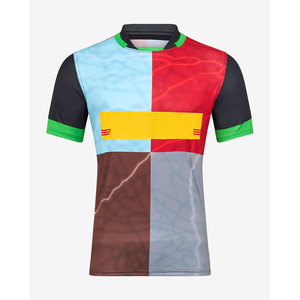 Ensemble de maillots de rugby professionnels personnalisés de haute qualité, unisexe, grandes tailles, respirant, écologique, séchage rapide, vêtements d'équipe sublimés - Product Image 2