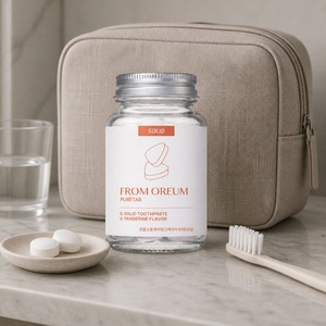 [FROM OREUM] Dentifrice solide Away From Home saveur mandarine de Jeju, 60 comprimés pour les voyages, articles de toilette pour le voyage - Product Image 3