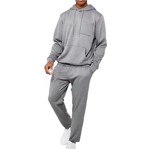 Conjuntos Deportivos de Invierno para Hombre, con Logotipo Personalizado, Pantalones Deportivos Holgados de Felpa de Algodón, Estilo Cargo - Product Image 1