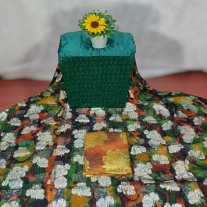 Tissu de robe Fransawi de qualité supérieure, luxe, couleur soie Dirac, Dirac somalien, Gorgoura avec Garbsaar pour les tenues de soirée - Product Image 4