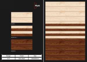 กระเบื้องพอร์ซเลนเคลือบด้านคลาสสิก ขนาด 300x600 มม. เหมาะสำหรับการตกแต่งภายในที่เหนือกาลเวลา ให้ฟังก์ชันการใช้งานที่เชื่อถือได้ พร้อมสัมผัสที่นุ่มนวลเป็นธรรมชาติ - Product Image 2