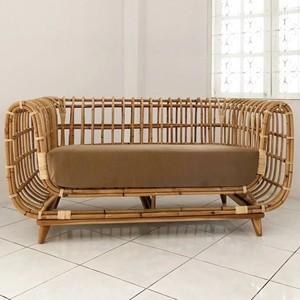 Natural <b>rattan</b> <b>sofa</b> cheap price handcrafted lounge chair top quality living room bench <b>sofas</b> - Product Image 2