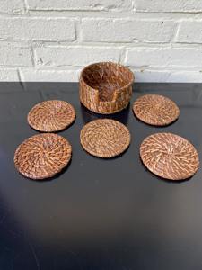 Posavasos de Ratán con Aspecto Natural, Ideal para Mesa de Centro, Encimera de Cocina y Uso Diario, Venta al por Mayor desde India - Product Image 2