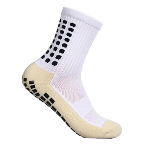 Custom Disposable Non-Slip <b>Grip</b> Adults Spandex/Polyester Anti-Bacterial Sweat-Absorbent Quick Dry Solid Knitted Cuff Logo <b>Socks</b> - Product Image 1