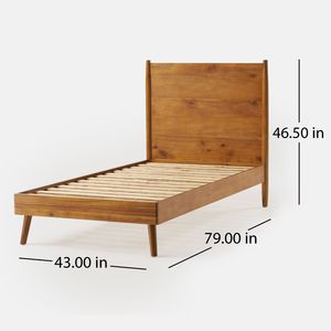 เตียงคู่ Cohron TWIN BED โครงไม้จริง - Product Image 3