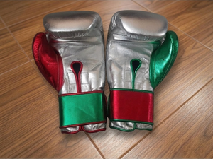 No Boxing No Life Premium Cowhide Leather Hook Loop Non-Slip Customizable Sparring Training Boxing <b>Gloves</b> Adjustable Wrist Strap - Product Image 4