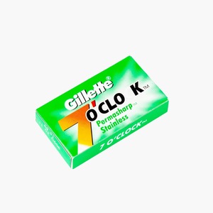 Cuchillas de doble filo Gillette 7 O'Clock para hombre, diseñadas para un corte preciso y una afeitura de calidad profesional con comodidad en cada uso. - Product Image 4