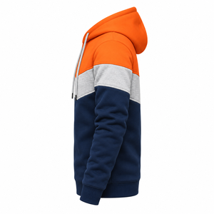 Custom Men's 380GSM <b>Brushed</b> Fleece Hoodie <b>Brushed</b> Cotton Blend Logo Print Private Label Wholesale Streetwear Manufacturer - Product Image 2