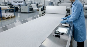 Tissu non tissé respirant en nylon spunbond écologique PA6 Polyamide en rouleau, voile composite, entoilage de filtration, sur mesure - Product Image 2
