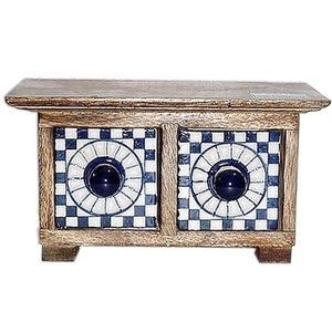 Cajas decorativas para el hogar de alta calidad hechas a mano, Cofre del Tesoro, joyero con cerradura, artesanía de madera, artículo de regalo, caja de madera, producto superior - Product Image 2