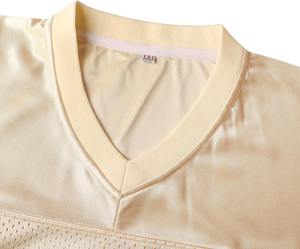 Uniforme de Entrenamiento de Fútbol Americano Personalizado al por Mayor, Jersey de Poliéster con Malla, Impresión por Sublimación, Corte Profesional OEM, Manga Corta, Secado Rápido - Product Image 4