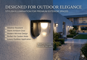Lampe murale extérieure moderne LED en alliage d'aluminium, cylindre en verre trempé, 2700K blanc chaud, étanche, éclairage de jardin - Product Image 4