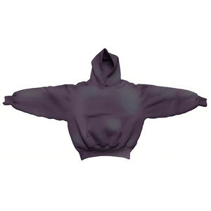 Sudaderas con Capucha Personalizadas de Algodón de Alta Calidad, Estilo Kanye West, Corte Holgado y Recortado para Hombre - Product Image 1