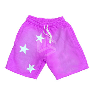 Pantalones Cortos de Algodón Ecológico con Lavado Ácido, Diseño Sólido, Cintura Media, Estilo Casual, con Diseño Personalizado y Efecto Desgastado por el Sol - Product Image 4