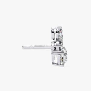 Pendientes de Diamantes Cultivados en Laboratorio con Corte Redondo de Oro de 14K, 1.40 Quilates, Certificados por IGI, Joyería Elegante para Mujer, Regalo - Product Image 3