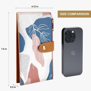 Portefeuille multi-cartes RFID de grande taille pour femmes, avec poche zippée, porte-cartes de crédit - Product Image 2