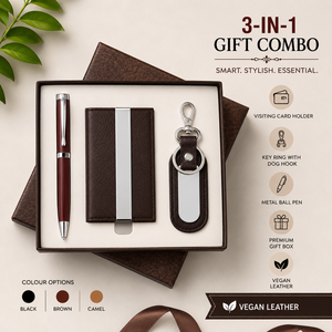 Custom A5 PU Leather Notebook Gift Set with Pen and <b>Key</b> <b>Ring</b> Business Gift Box Promotional Office Giveaway - Product Image 2