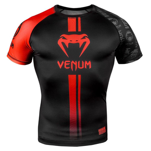 เสื้อรัดรูปแขนยาวสำหรับผู้ชาย พิมพ์ลายแบบ Heat-Transfer สีตัดต่อ ป้องกันรังสียูวี ระบายอากาศได้ดี แห้งเร็ว ป้องกันแบคทีเรีย - Product Image 1