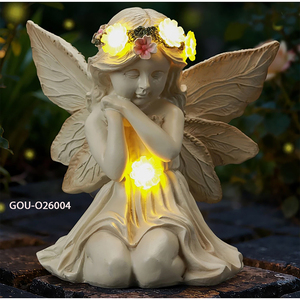 Décoration de jardin avant-jardin : Statue d'ange solaire - Product Image 6