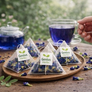 Té de Flor de Guisante Azul Óptimo en Bolsitas de Pirámide, Infusión Herbal Natural de Flor de Guisante Mariposa, Producto Diario para la Salud y Bienestar, Venta al por Mayor con Entrega - Product Image 3