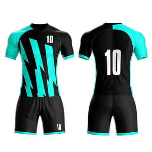 Ensemble de vêtements de football pour jeunes et adultes avec logo personnalisé imprimé, chemises et hauts pour hommes à la mode avec découpe automatisée et style - Product Image 4