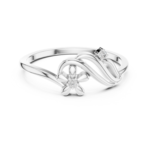 Moissanite 10K et bague en argent pour un usage quotidien - Product Image 4