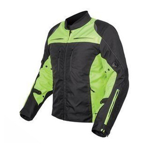 Chaqueta de Motocicleta Reflectante Negra y Naranja para Hombre, Manga Larga, Resistente al Viento, de Poliéster, para Carreras, Protección para Todas las Estaciones - Product Image 3