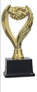 •Decorative plastic <b>trophy</b> with strong base support. - Product Image 3