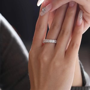925 Sterling Silver Gold Plated <b>Adjustable</b> Lab Grown Diamond <b>Ring</b> Luxury Fashion Jewelry Brilliant Stone Setting - Product Image 1