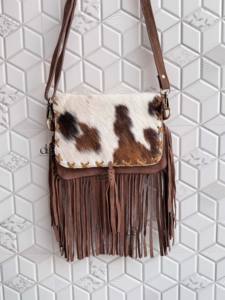 Nouveau Sac à Main Bohème Western 2026 en Cuir et Fourrure avec Franges, Sac Bandoulière Polyvalent pour Femme - Product Image 5