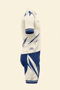 Ensemble de maillot de cyclisme à manches courtes et short à bretelles, tenue de sport zippée pour la course sur route - Product Image 2