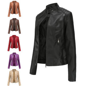 Chaqueta de Cuero Acolchada para Mujer, Color Marrón, Diseño Sexy, Forro de Nailon, Manga Larga, Impermeable y Resistente al Viento, Ropa de Invierno, Nueva Colección 2026 - Product Image 5