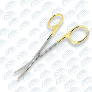 Tc Kilner ciseaux à dissection fine inserts en carbure de tungstène anneaux en or pince chirurgicale ciseaux à dissection Instrument médical - Product Image 2