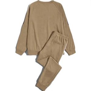 ชุดวอร์มคอกลม2ชิ้นแบบปรับแต่งได้ชุดออกกำลังกายระบายอากาศได้ดีสำหรับฤดูใบไม้ผลิ - Product Image 2