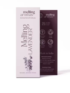 Incienso de Lavanda Premium MELTING LAVENDER, Varillas de Incienso Naturales de Larga Duración para Meditación y Pooja - Product Image 2