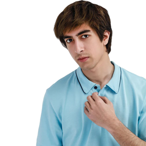 Camiseta Premium de Manga Corta para Hombre, Bordada, Transpirable, de Algodón/Fibra de Bambú, Talla Grande, Color Sólido, Jersey Casual de Punto - Product Image 6