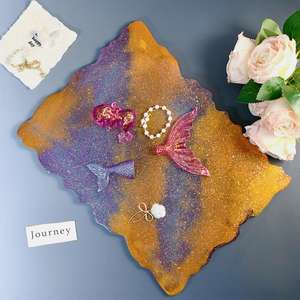 Moule en résine et silicone pour plateau rectangulaire irrégulier, sous-verre et rangement - Product Image 4